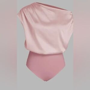 NWT - Cider Blush Pink Silky Bodysuit